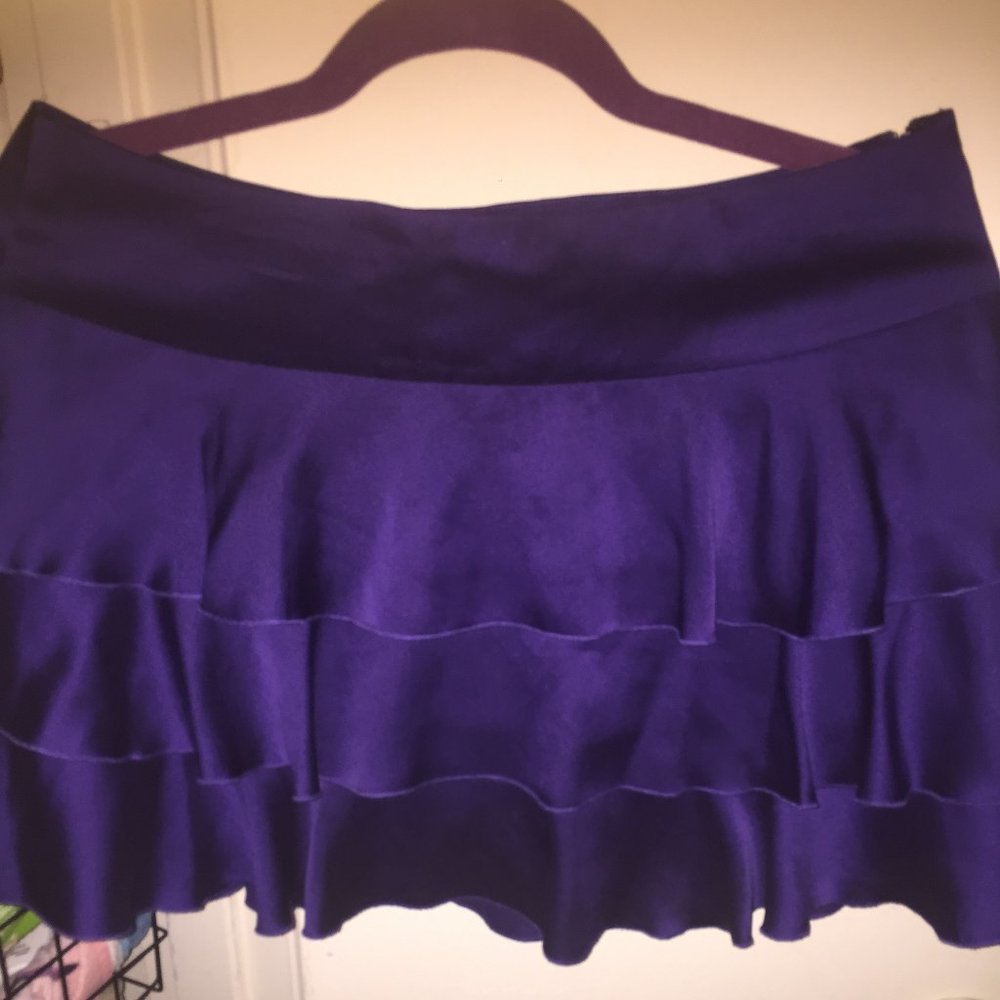 Armani Exchange three-tiered mini skirt
